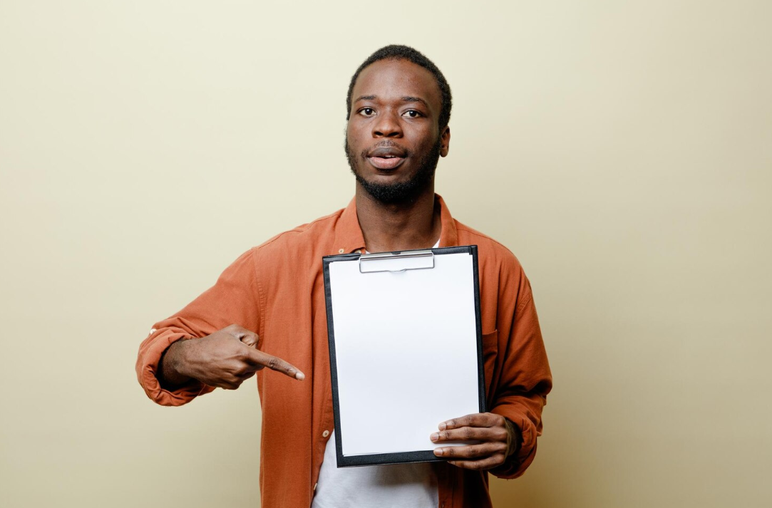Person holding documents